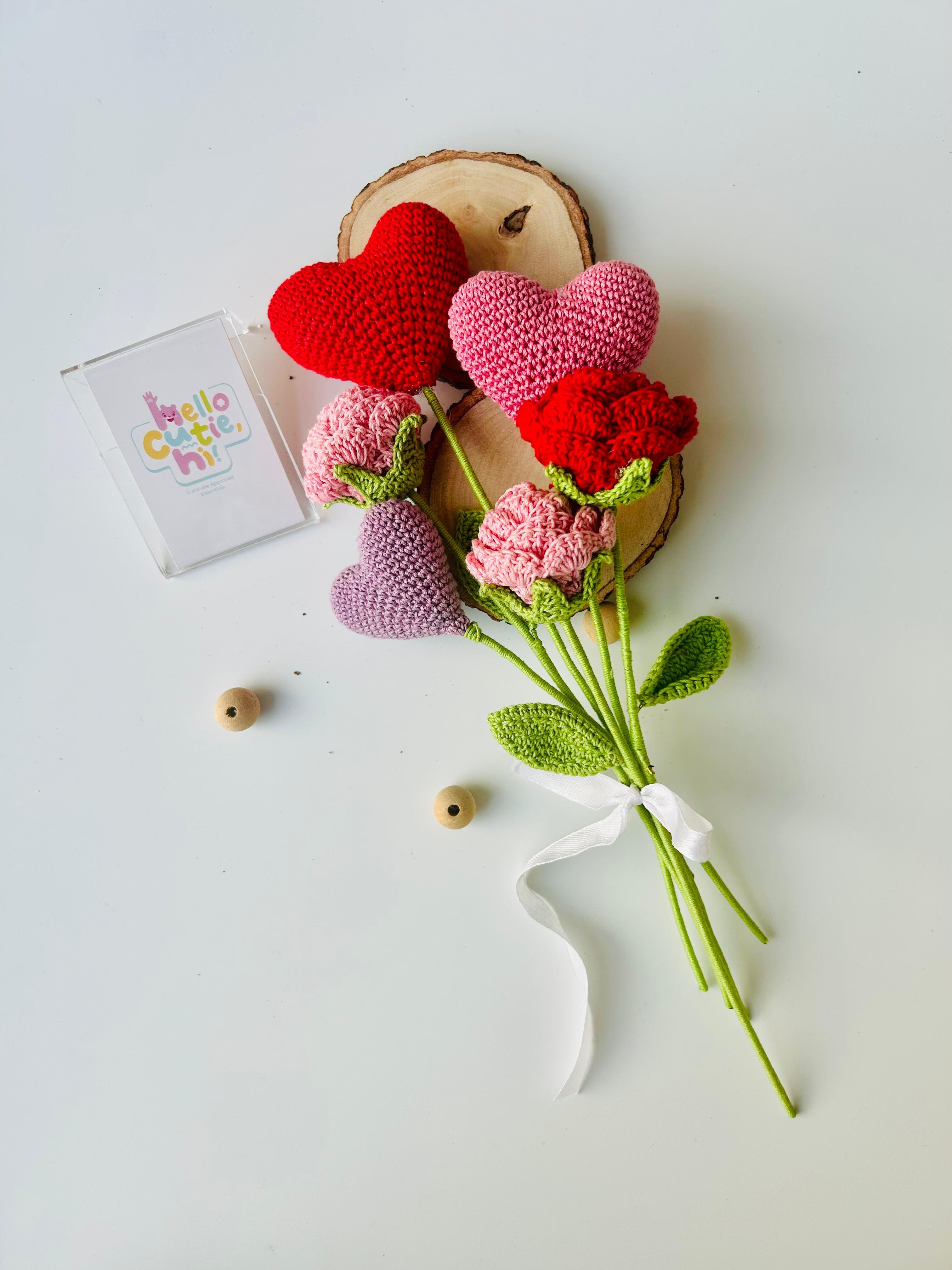 Amour in Bloom Crochet Bouquet