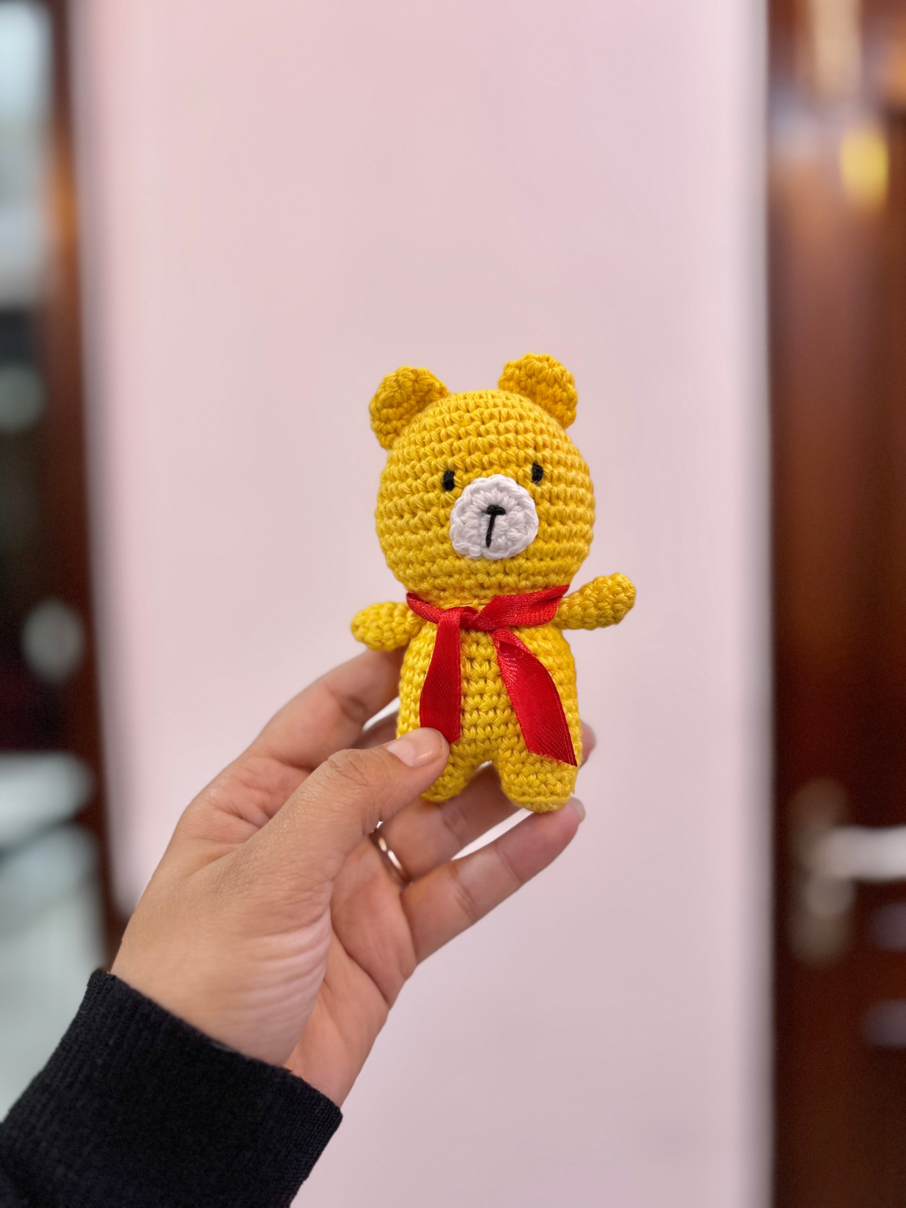 🧸 Handmade Crochet Teddy (Mini)