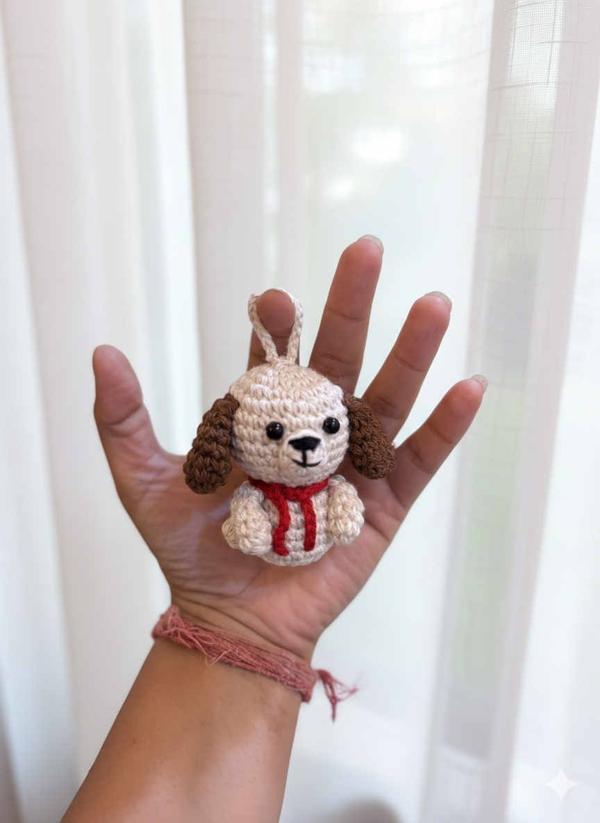 🐶 Crochet Puppy/ Dog Charm