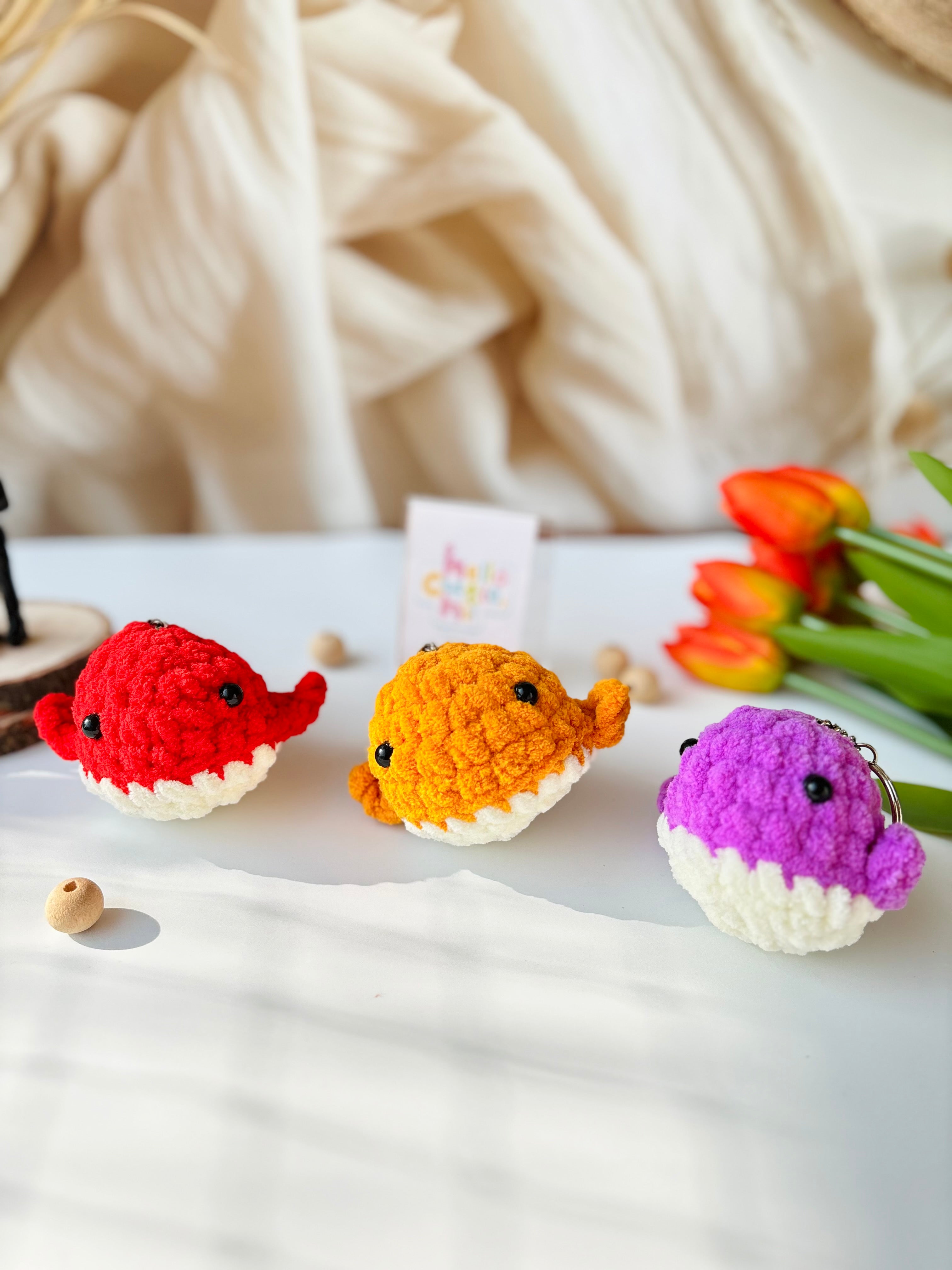 Whale Crochet Keychain – Lil’ Splash