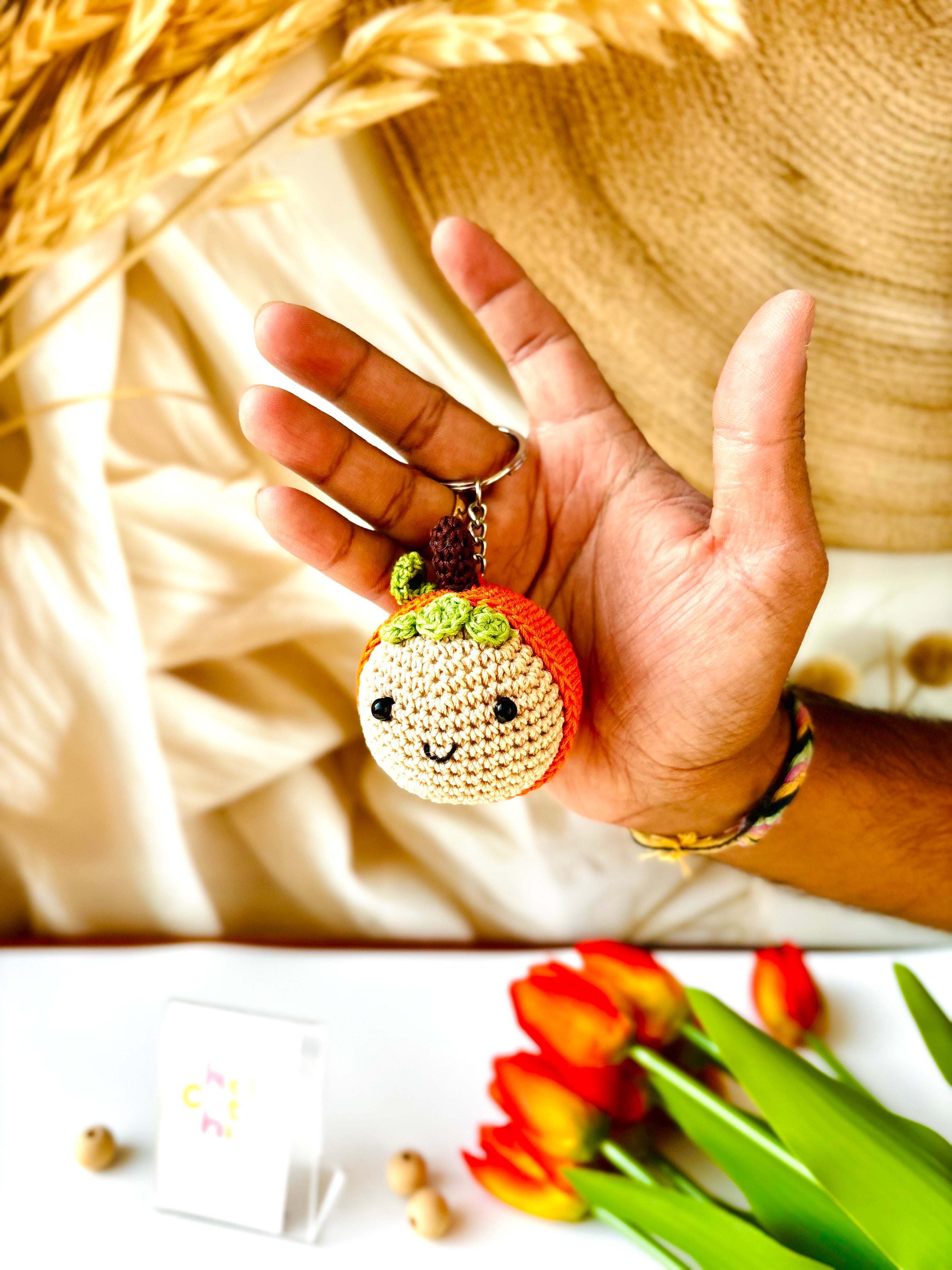 Orange Buddy Keyring