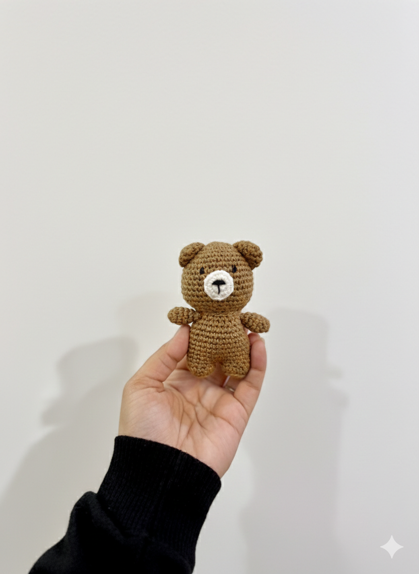 🧸 Handmade Crochet Teddy (Mini)