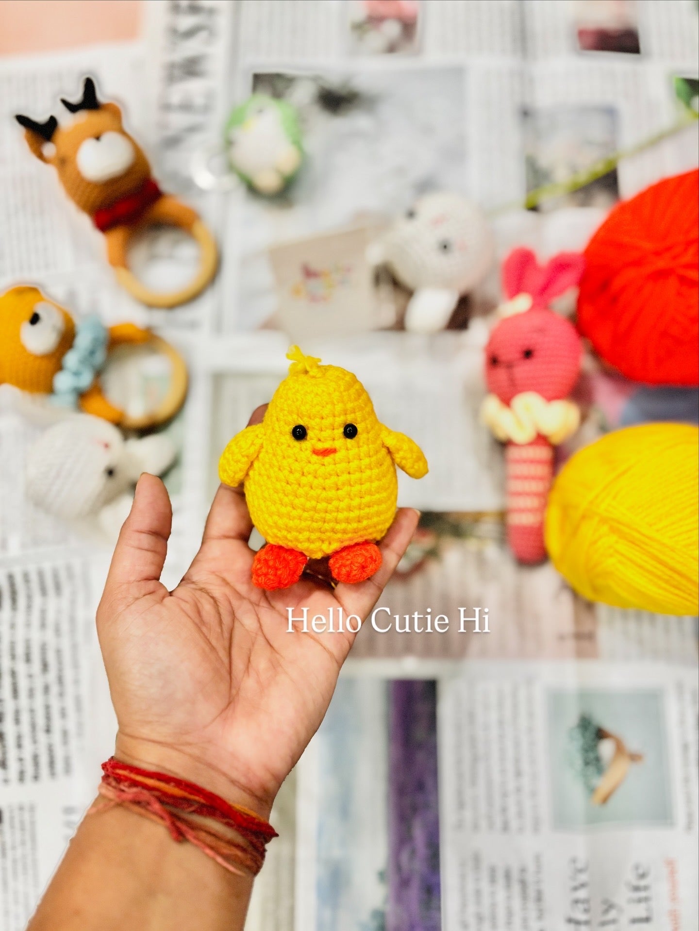 Crochet Motivational Chick