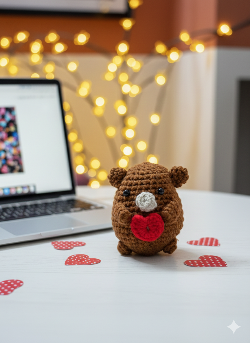 LoveBug Crochet Desk Buddy