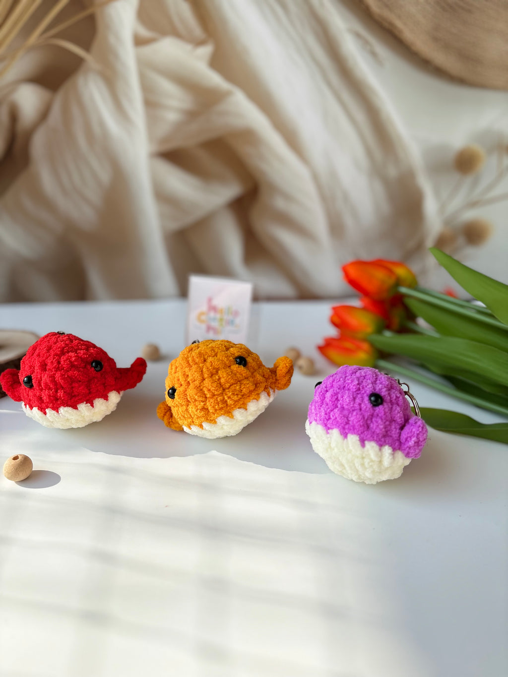Whale Crochet Keychain – Lil’ Splash