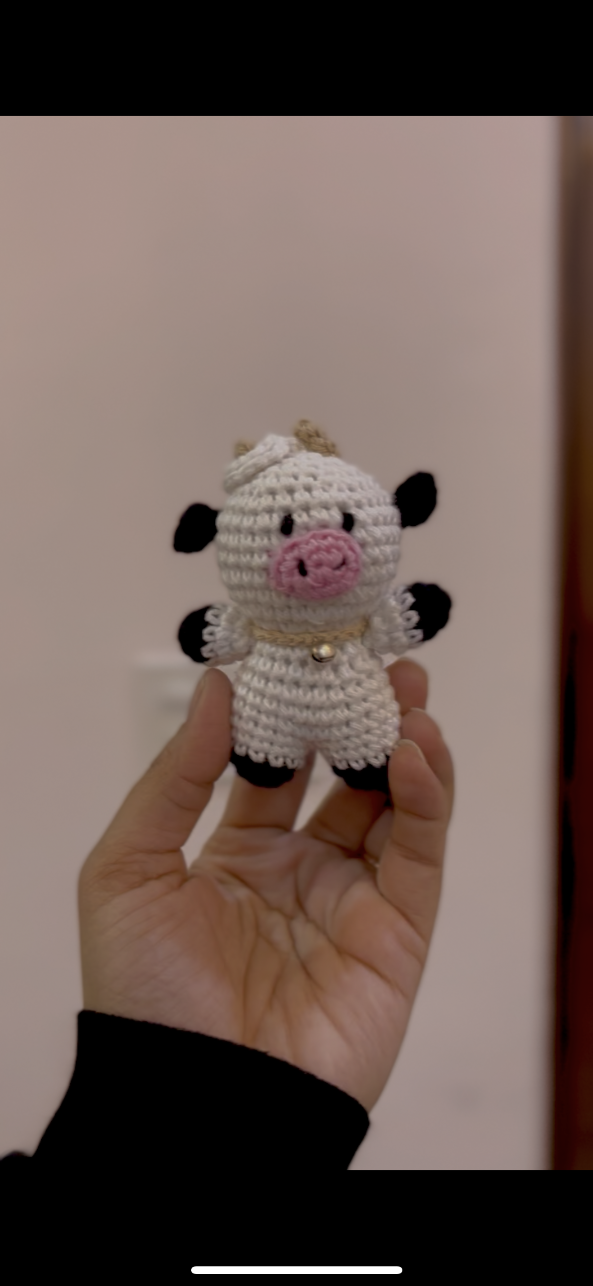 🐮 Handmade Crochet Cow Soft Toy