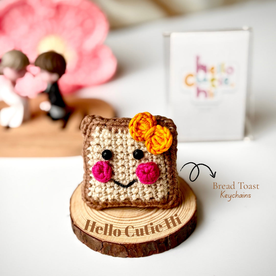 Happy Toast Keyring