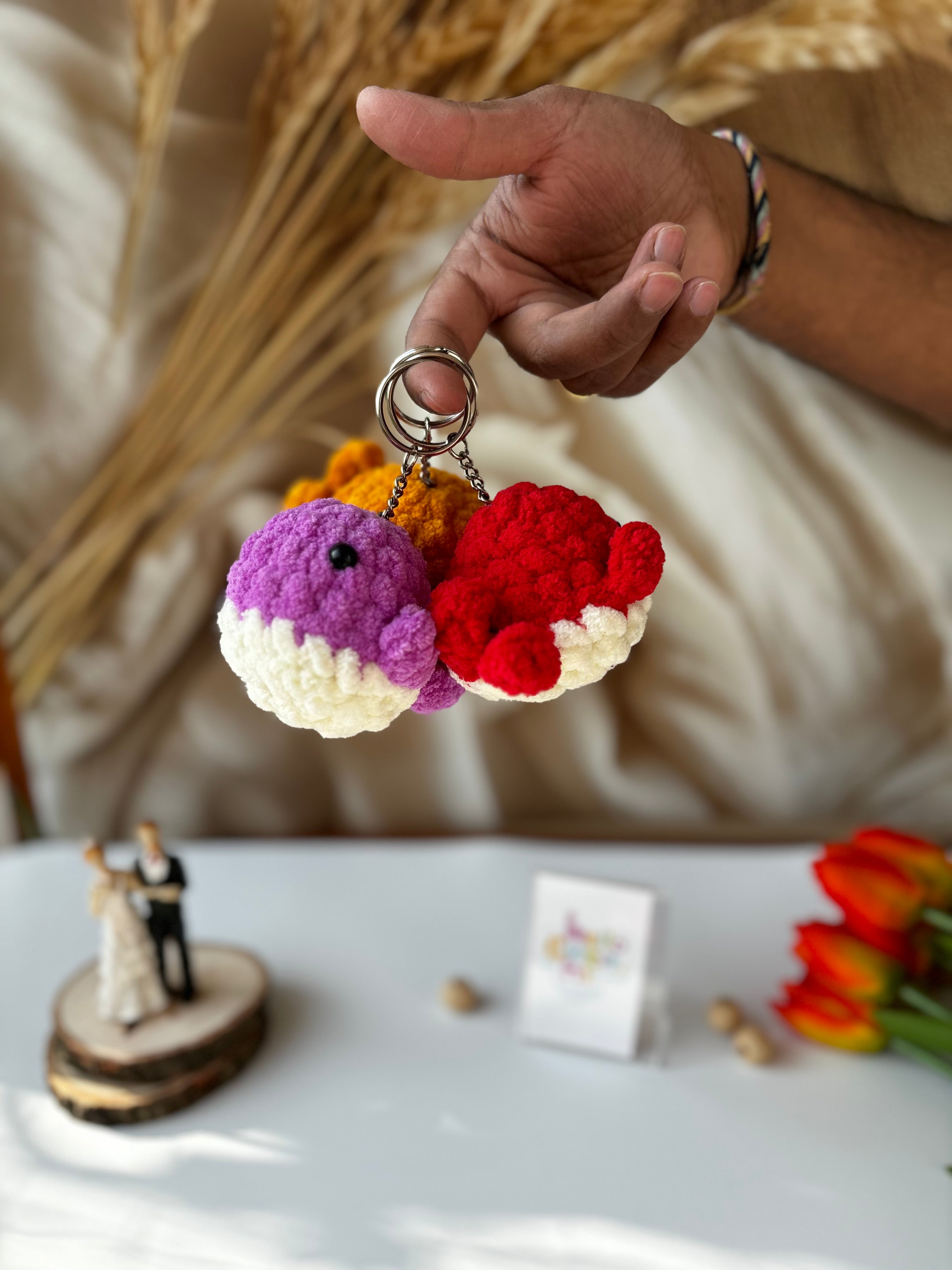 Whale Crochet Keychain – Lil’ Splash