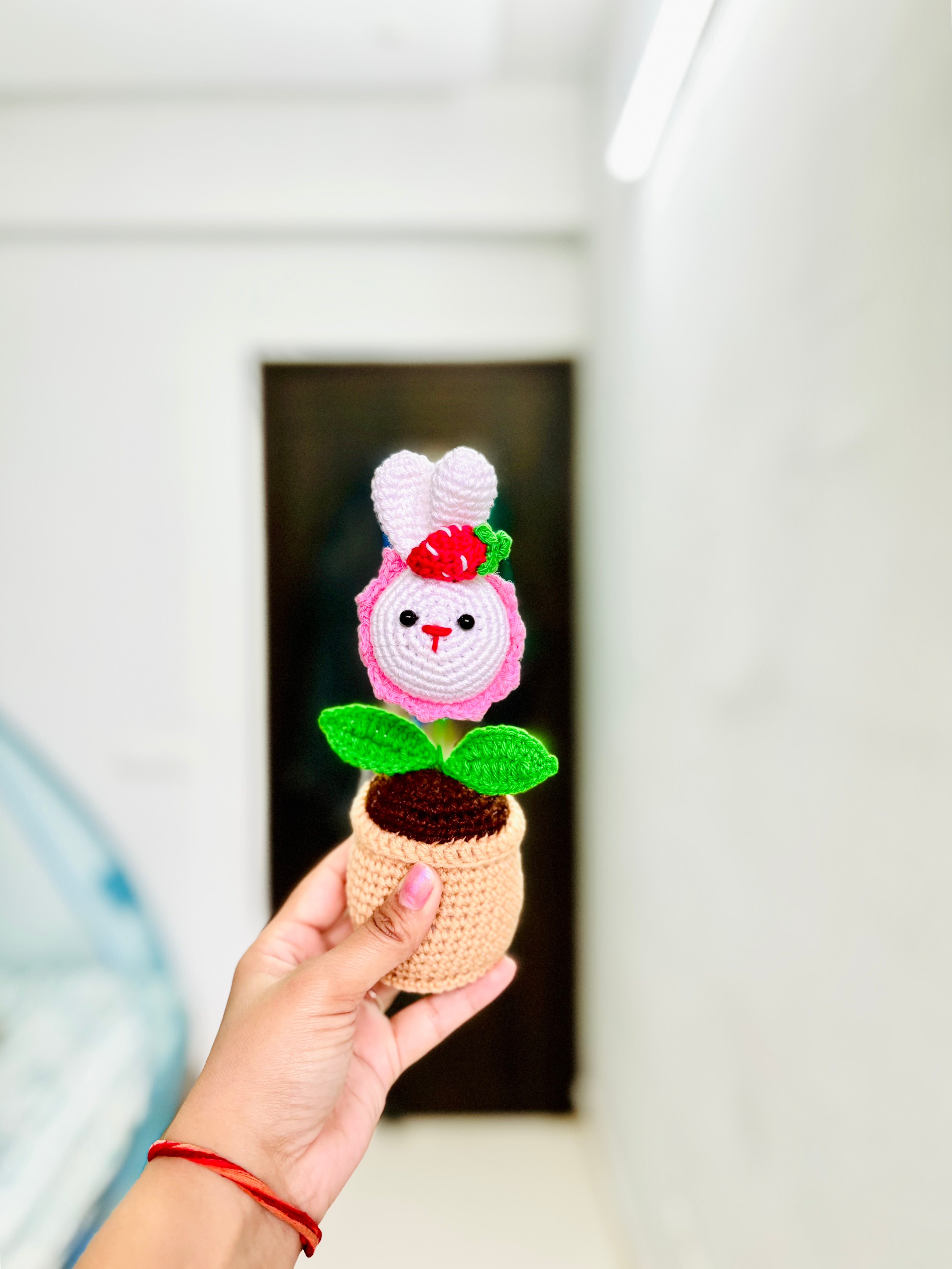 Bunny Bloom Crochet Desk buddy 🌸🐰