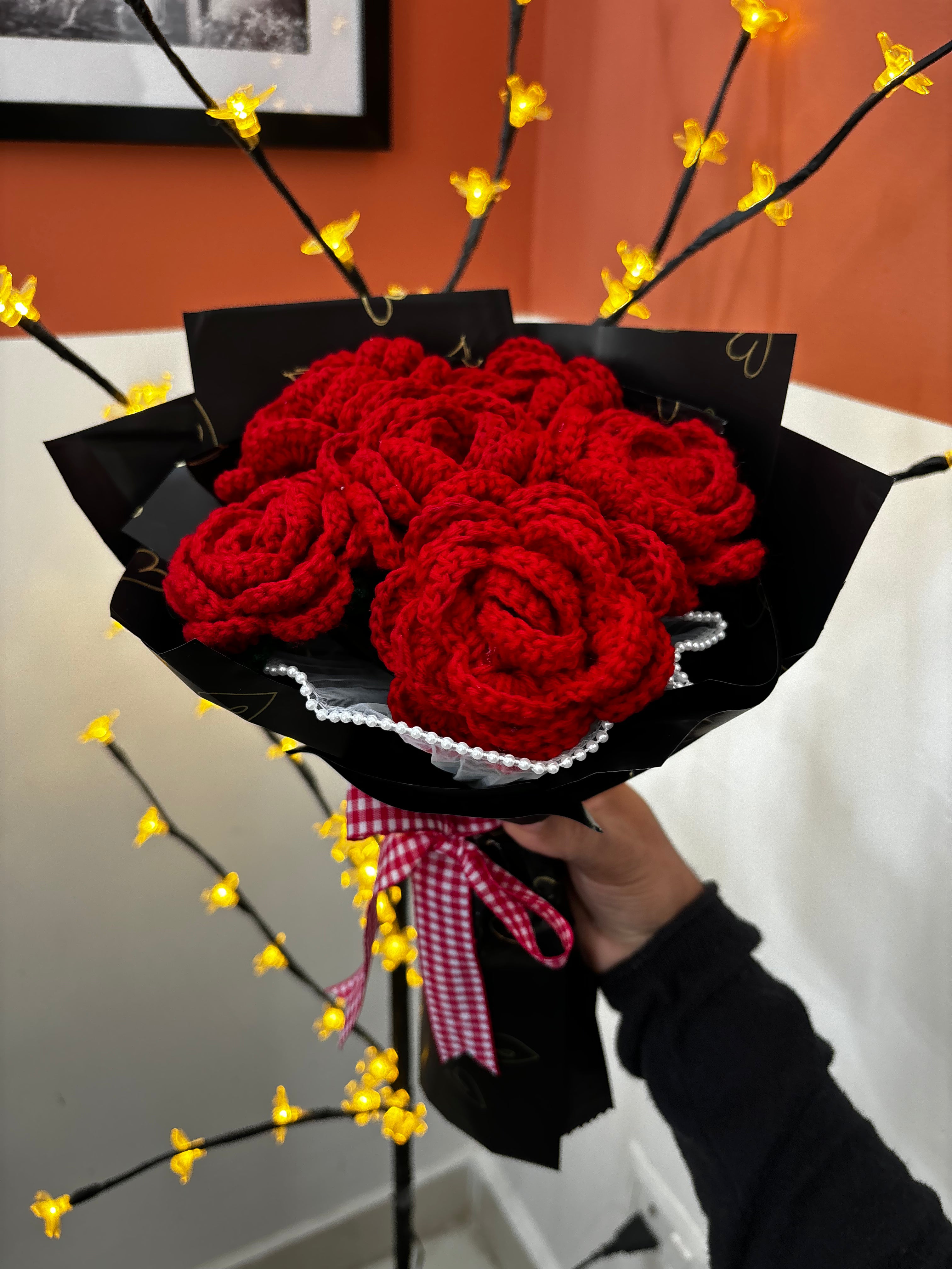 Everlasting Love Crochet Rose Bouquet