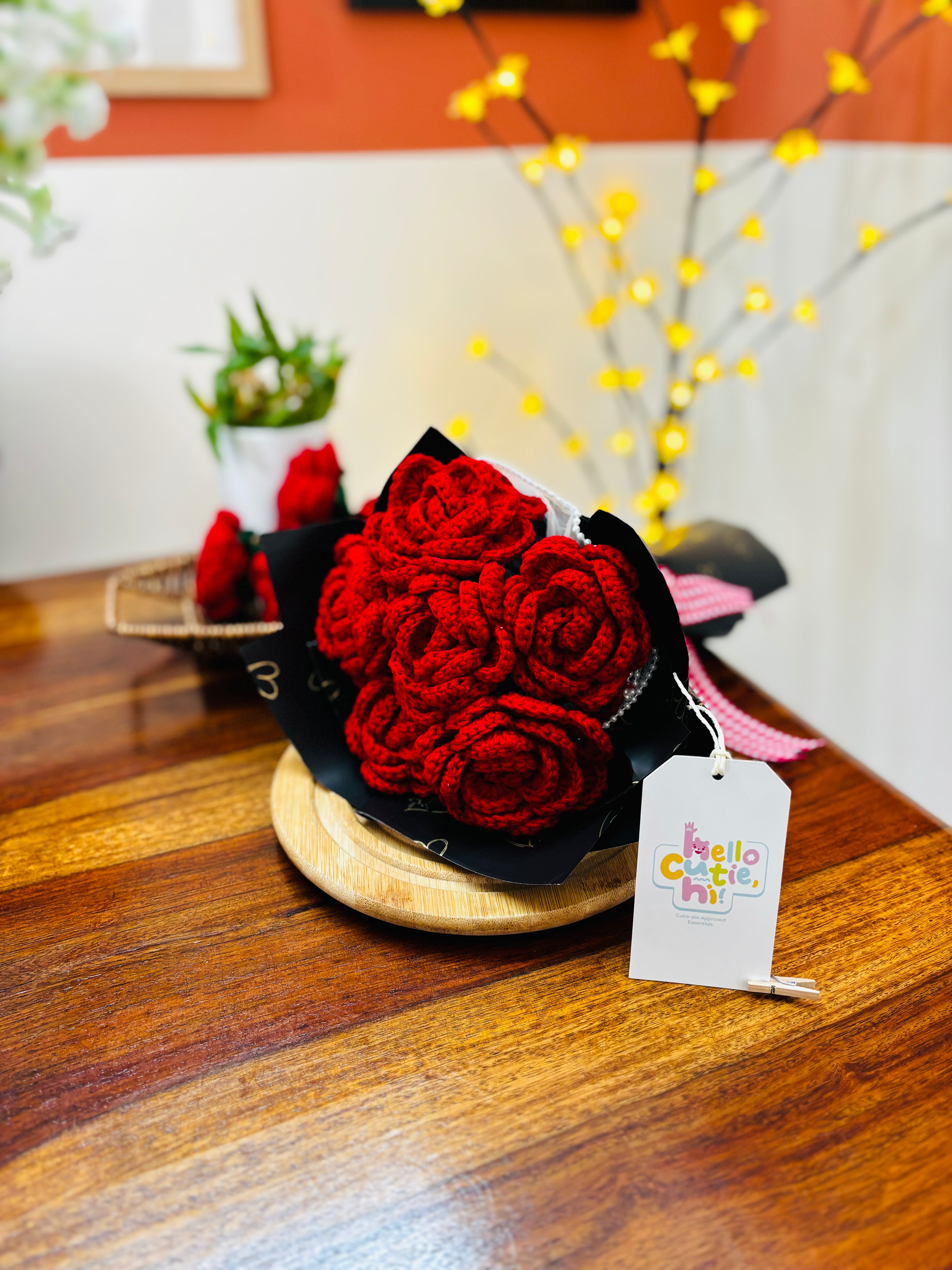 Everlasting Love Crochet Rose Bouquet