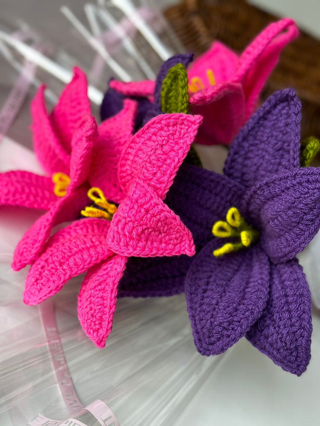Forever Bloom Crochet Lily Bouquet
