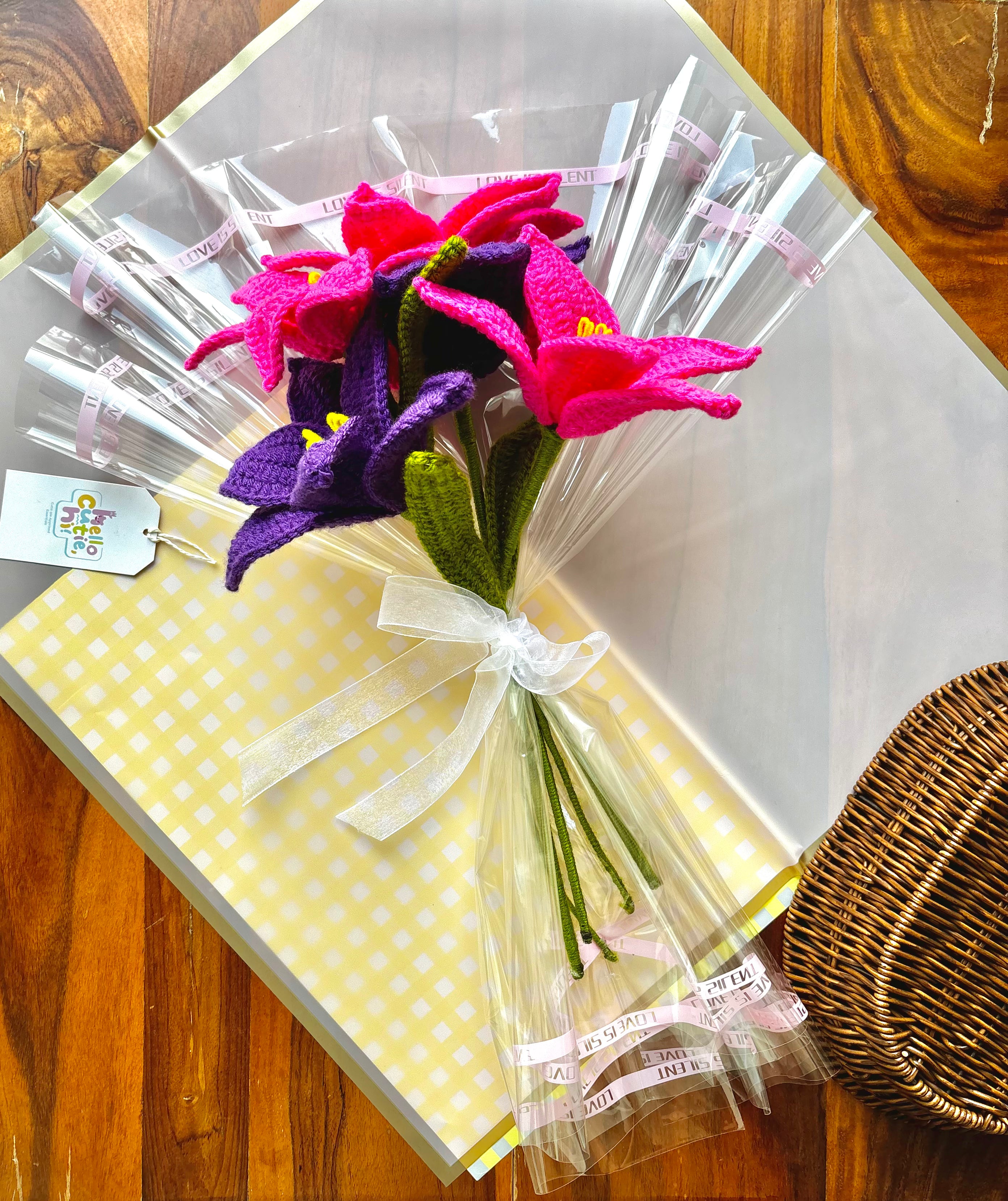 Forever Bloom Crochet Lily Bouquet