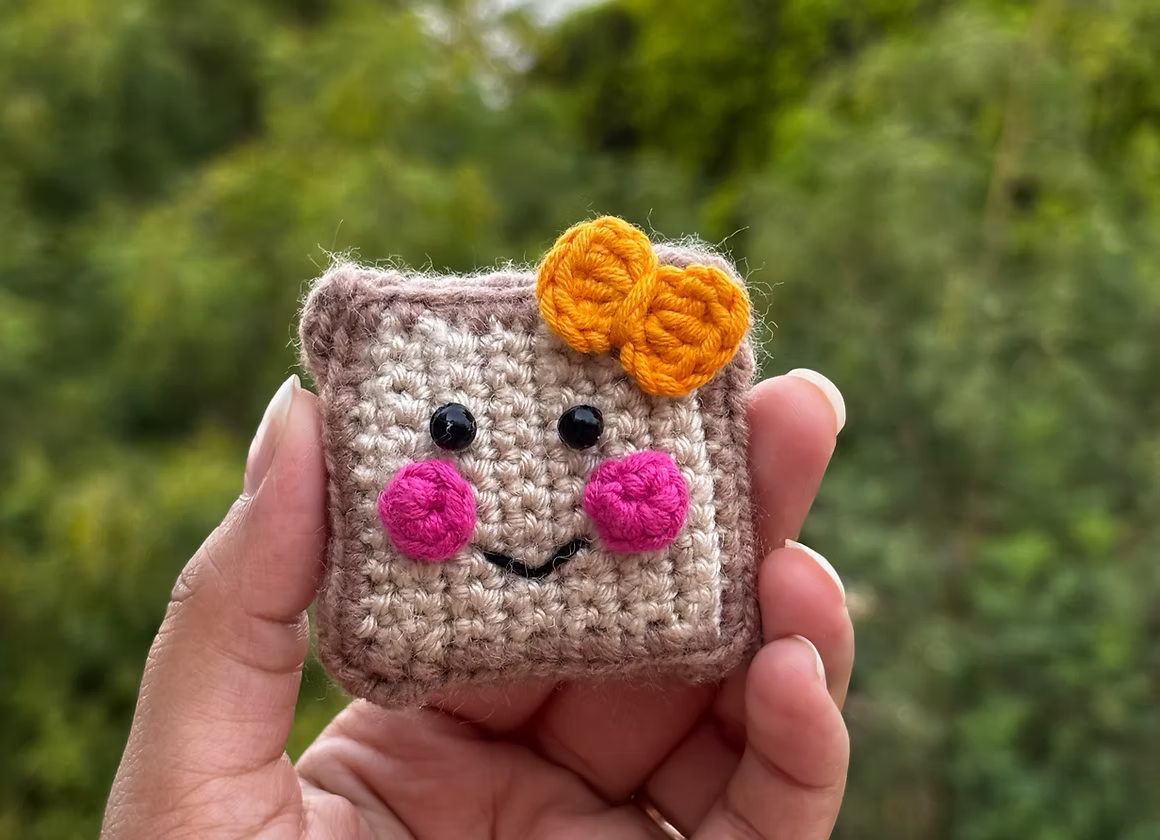Happy Toast Keyring