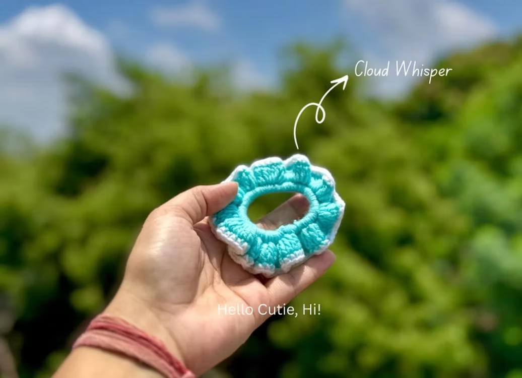 Handmade Crochet Scrunchies