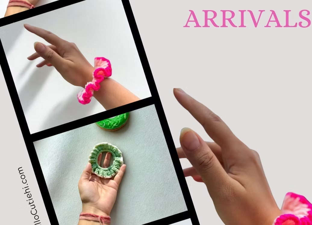 Handmade Crochet Scrunchies